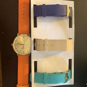 Aldo watch with interchangeable straps